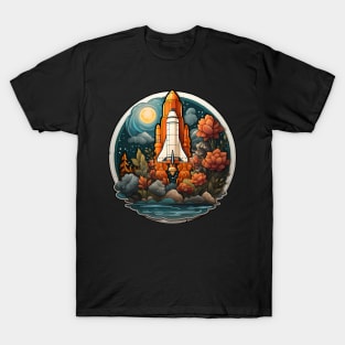 AI Generated Rocketship T-Shirt